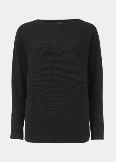 Et Vous Black Batwing Jumper