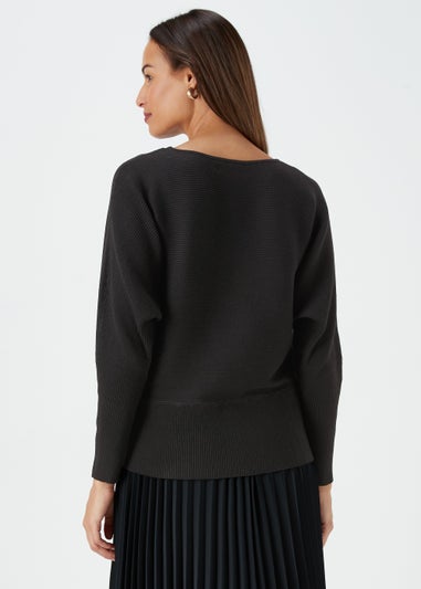 Et Vous Black Batwing Jumper