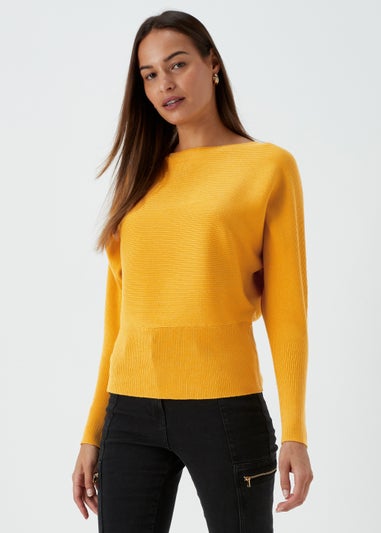 Et Vous Mustard Batwing Jumper