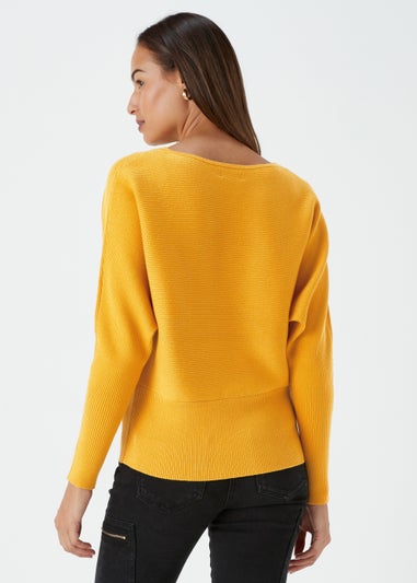 Et Vous Mustard Batwing Jumper