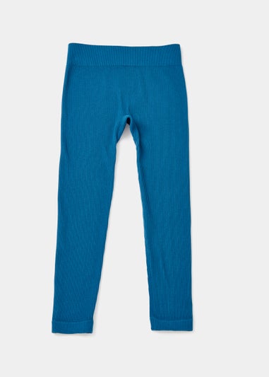 Girls Teal Seamless Legging (7-12yrs)
