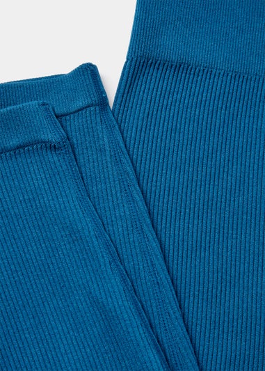 Girls Teal Seamless Legging (7-12yrs)