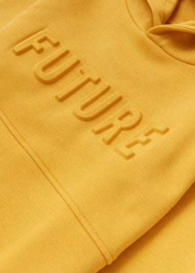 Boys Yellow Future Embroidered Hoodie (4-13yrs)