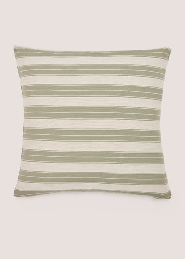 Green Stripe Cushion (43cm x 43cm)