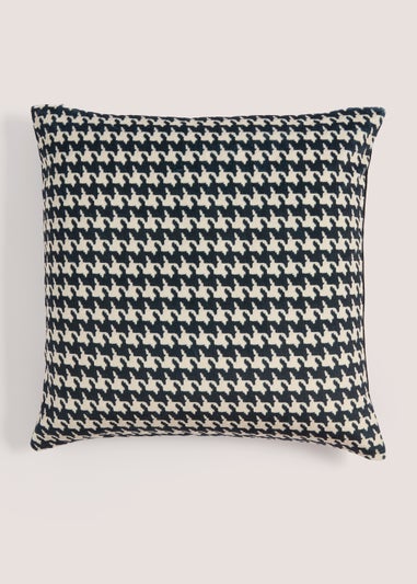 Black & Gold Houndstooth Cushion (43cm x 43cm)
