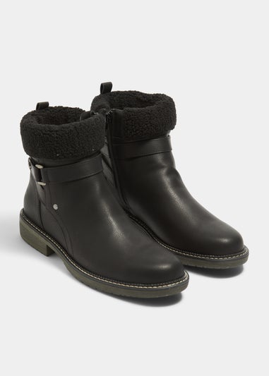 Soleflex Black Borg Collar Boots