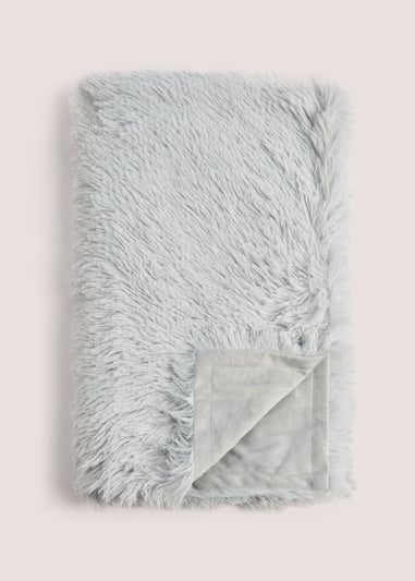 Grey Pet Fur Blanket