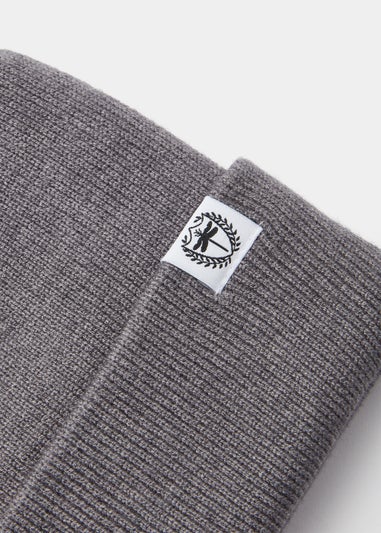 Grey Badge Beanie