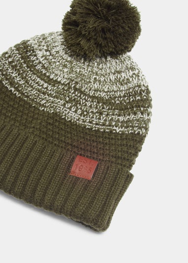 Green Ombre Pom Pom Beanie