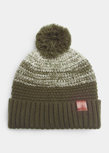 Green Ombre Pom Pom Beanie