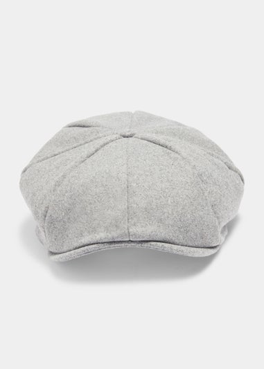 Grey Baker Boy Cap