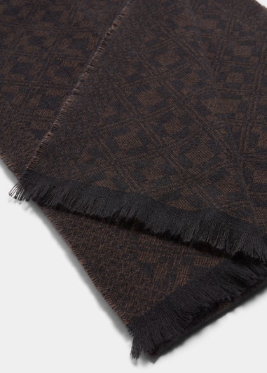 Black Diamond Pattern Scarf