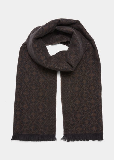 Black Diamond Pattern Scarf