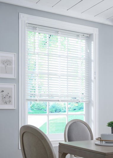 50mm Venetian White Wood Blind