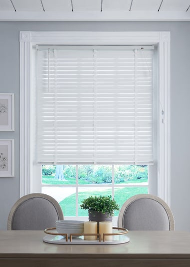 50mm Venetian White Wood Blind