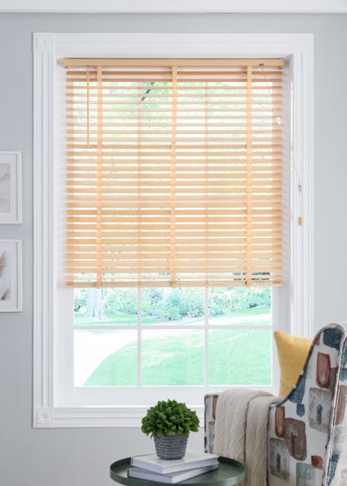 50mm Venetian Natural Wood Blind