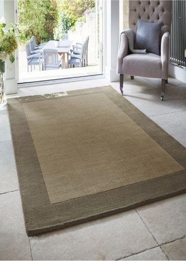 Origins Taupe Borders Rug