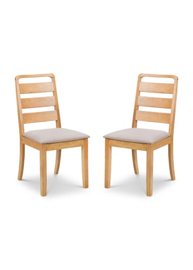 Julian Bowen Set Of 2 Lars Dining Chair (93 x 48 x 45 cm)