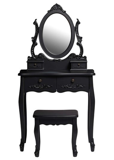 LPD Furniture Antoinette Dressing Table Black (725x400x800mm)