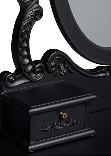 LPD Furniture Antoinette Dressing Table Black (725x400x800mm)