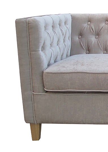 LPD Furniture York 2 Seater Sofa Mink (740x830x1490mm)