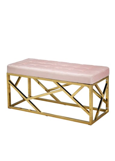 LPD Furniture Renata Bench Pink (460x400x1000mm)