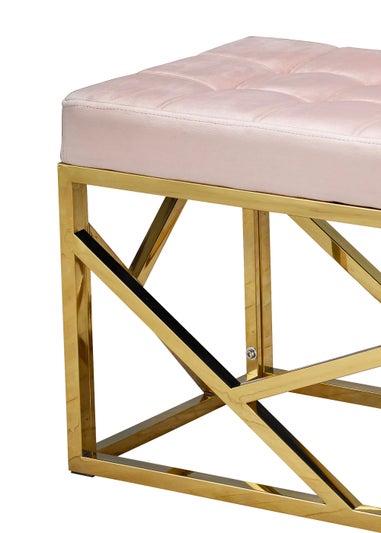 LPD Furniture Renata Bench Pink (460x400x1000mm)