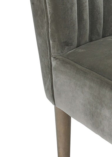LPD Furniture Bella Chair Steel Grey (795x680x600mm)