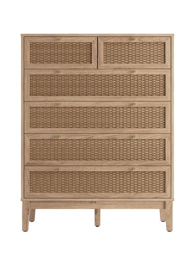 LPD Furniture Bordeaux 6 Drawer Chest (1090x390x850mm)