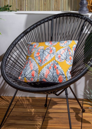 Wylder Tropics Ebon Wilds Mahari Outdoor Filled Cushion (43cm x 43cm x 8cm)