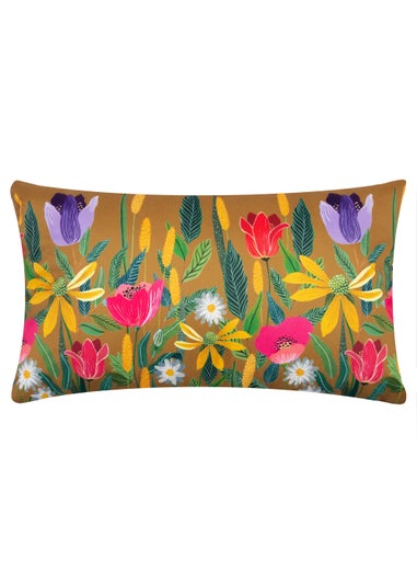 Wylder Nature House of Bloom Celandine Outdoor Filled Cushion (30cm x 50cm x 8cm)