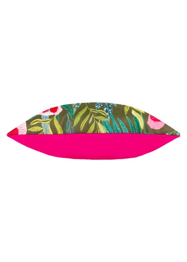 Wylder Nature House of Bloom Poppy Outdoor Filled Cushion (30cm x 50cm x 8cm)