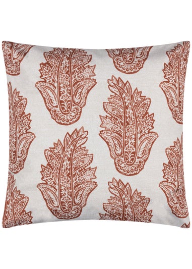Paoletti Kalindi Paisley Outdoor Filled Cushion (43cm x 43cm x 8cm)