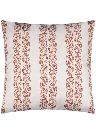 Paoletti Kalindi Stripe Outdoor Filled Cushion (55cm x 55cm x 8cm)