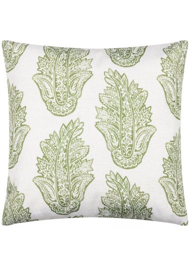 Paoletti Kalindi Paisley Outdoor Filled Cushion (43cm x 43cm x 8cm)