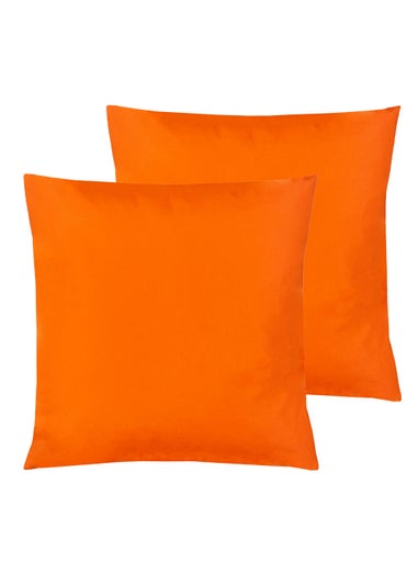 furn. Plain Reversible Outdoor Filled Cushion Twin Pack (43cm x 43cm x 8cm)
