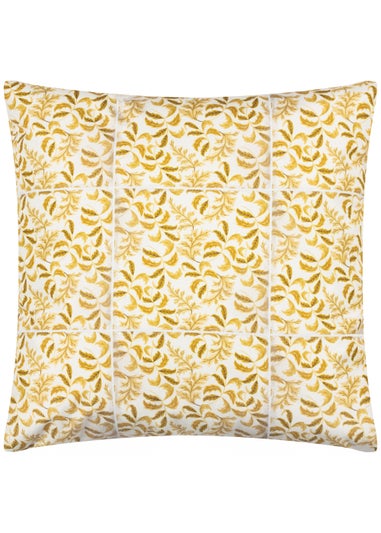 Paoletti Minton Tiles Outdoor Filled Cushion (55cm x 55cm x 8cm)