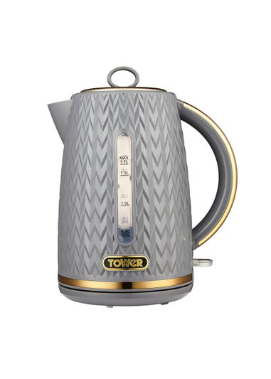 Empire 3KW 1.7L Kettle Grey with Brass Accents