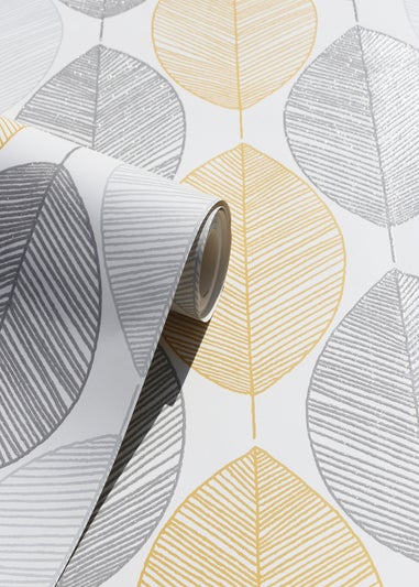 Arthouse Scandi Leaf Wallpaper