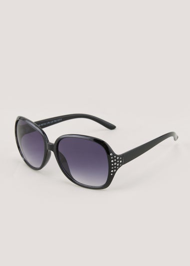 Black Bling Large Sunglasses