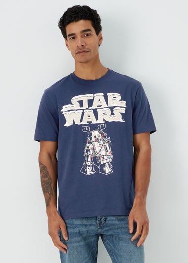 Navy Star Wars Print T-Shirt