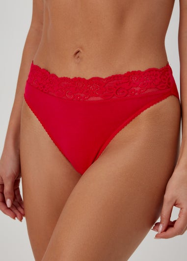 Red Knickers, Red Lace & Cotton Knickers