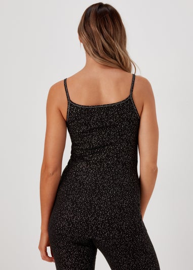 Black Thermal Vest Top