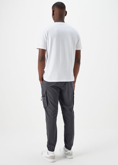 Blue Cuffed Cargo Trousers