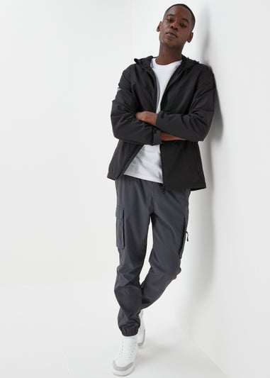 Blue Cuffed Cargo Trousers