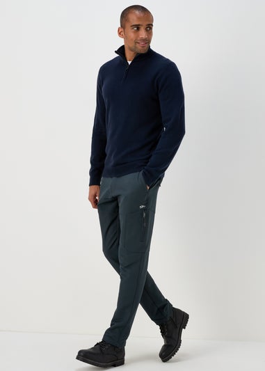 Teal Fleece Lined Trek Trousers