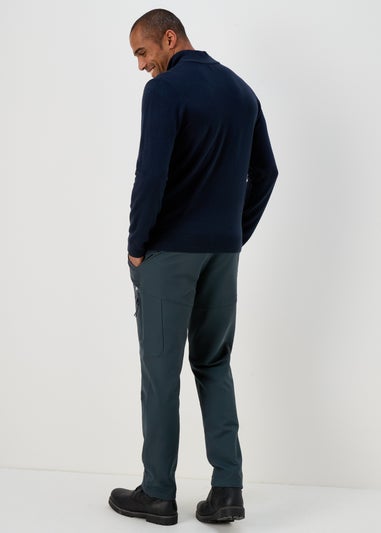 Teal Fleece Lined Trek Trousers