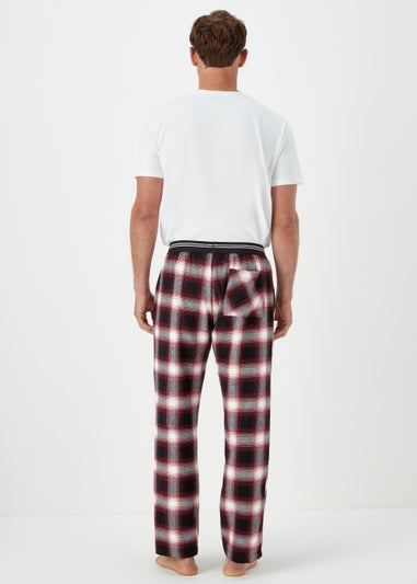 Red Check Brushed Woven Pyjama Bottoms