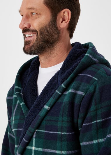 Green Check Dressing Gown