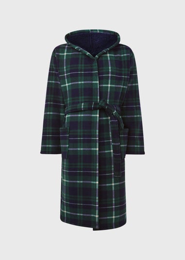 Green Check Dressing Gown